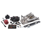 Edelbrock Pro Flo 4 Fuel Injection Kit Seq Port SBC 1986&Earlier 550 Max HP 29 LbHr Injectors Satin 35760