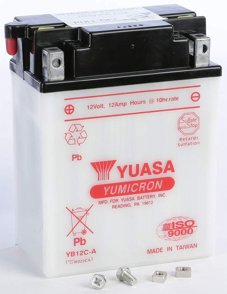 YUASA Battery Yb12c-A Conventional YUAM222CA