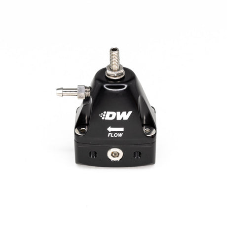 DeatschWerks DWR1000iL In-Line Adjustable Fuel Pressure Regulator - Black 6-1001-FRB