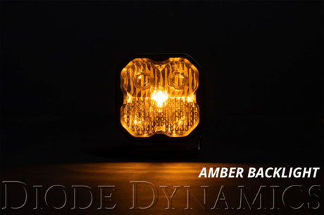 Diode Dynamics SS3 LED Pod Sport - Yellow Flood Standard (Pair) DD6125P