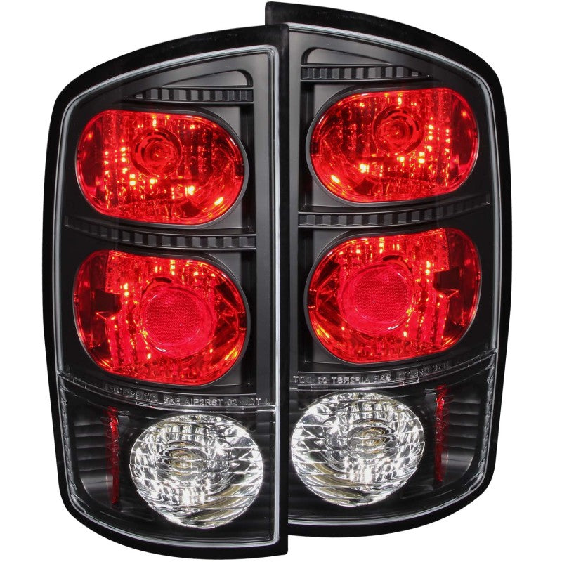 ANZO 2002-2005 Dodge Ram 1500 Taillights Black 211045