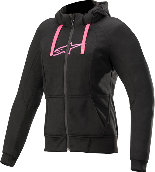 ALPINESTARS Women's Sport Jacket/Hoodie - Black/Pink- 2XL 4210920-1039-2X