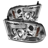 Spyder Dodge Ram 1500 09-14 10-14 Projector Headlights Halogen- LED Halo LED - Chrm PRO-YD-DR09-HL-C 5010049