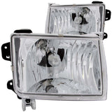 ANZO 1998-2000 Nissan Frontier Crystal Headlights Chrome 111049