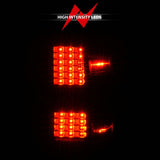 ANZO 15-19 Chevy Silverado 2500HD/3500HD (Factory Halogen Only) LED Tail Lights Black w/Clear Lens 311423