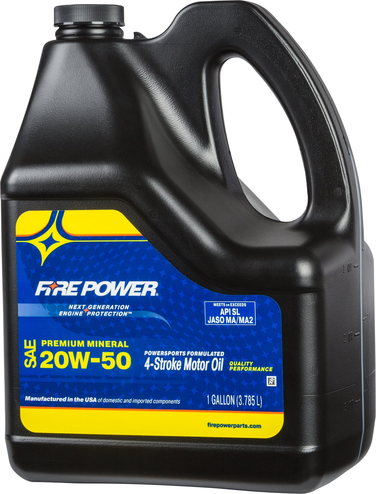 FIRE POWER Mineral 4-Stroke Oil 20w-50 Gal 4/Case 196974