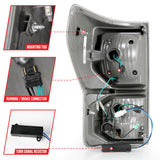 ANZO 2007-2013 Toyota Tundra LED Taillights Plank Style Black w/Clear Lens 311336