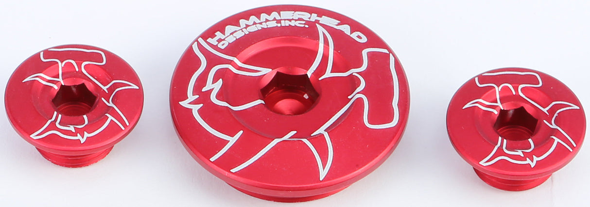 HAMMERHEAD Engine Plugs Red Crf250r '04-09 32-0101-00-10