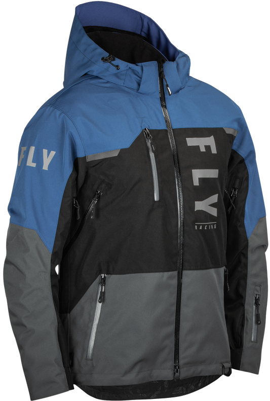 FLY RACING Carbon Jacket Black/Grey/Blue Sm 470-5202S