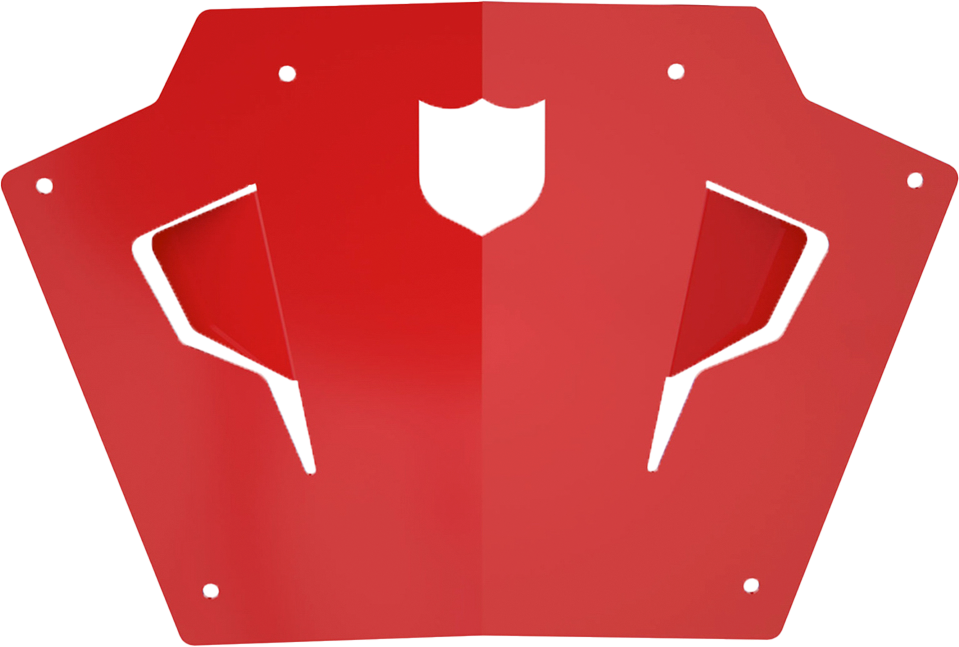PRO ARMOR Front Sport Bumper Skid Plate Red Pol P199P363RD