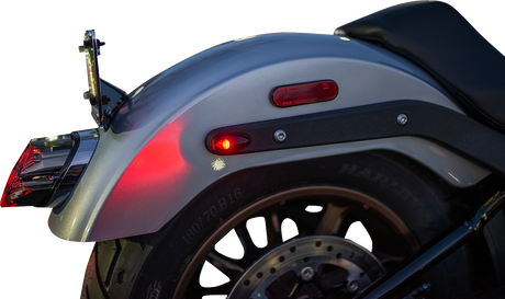 KODLIN MOTORCYCLE 3-1 Mini Fender Strut Indicator Lights - Black K68489