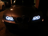 Spyder BMW Z3 96-02 Projector Headlights LED Halo Black High H1 Low H1 PRO-YD-BMWZ396-HL-BK 5009081