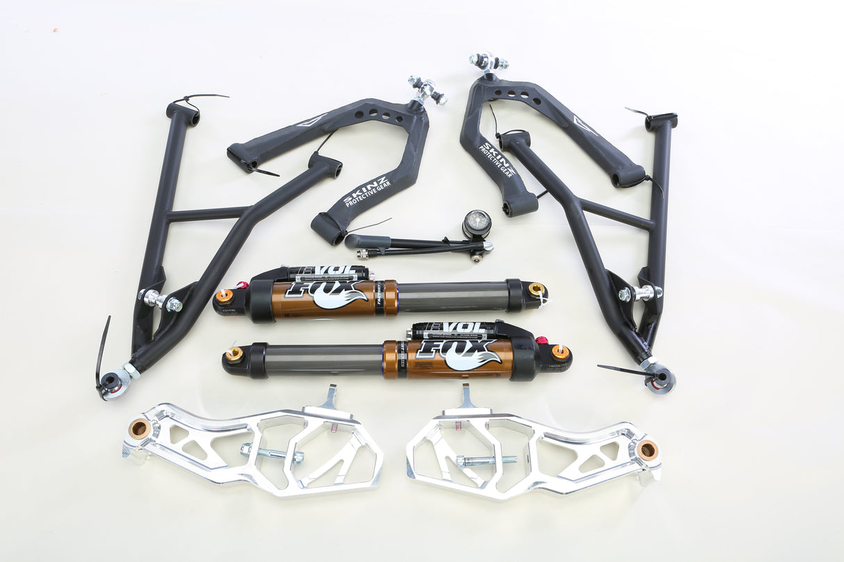 SPG A-Arms W/Evol R Shocks Pol Flat Blk Axys Rmk 38" S/M PAA225-FBKER