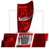 ANZO 2009-2014 Ford F-150 Euro Taillight Red/Clear (W/O Bulb) 311299