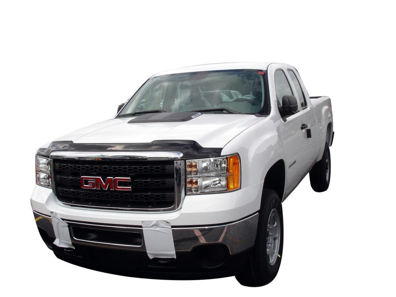 AVS 11-14 GMC Sierra 2500 Aeroskin Low Profile Acrylic Hood Shield - Smoke 322029