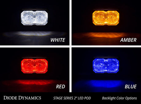 Diode Dynamics Stage Series 2 In LED Pod Pro - White Flood Standard ABL (Pair) DD6414P