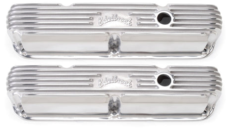 Edelbrock Valve Cover Classic Series Chrysler La 318-340-360 CI V8 Polshed 4176