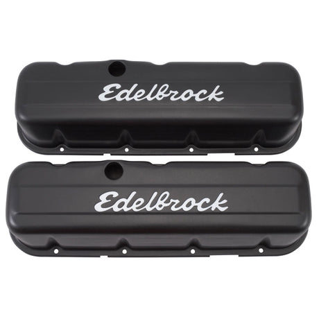 Edelbrock Valve Cover Signature Series Chevrolet 1965 and Later 396-502 V8 Tall Black 4683