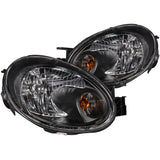 ANZO 2003-2005 Dodge Neon Crystal Headlights Black 121030