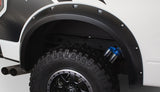 Bushwacker 10-14 Ford F-150 SVT Raptor Pocket Style Flares 4pc - Black 20938-02