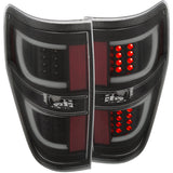 ANZO 2009-2013 Ford F-150 LED Taillights Black 311257