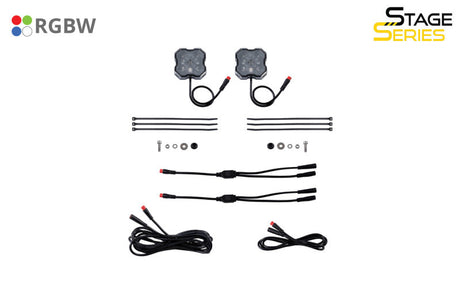 Diode Dynamics Stage Series RGBW LED Rock Light (Add-on 2-pack) DD7461