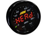 AEM X-Series 0-160 MPH Black Bezel w/ Black Face GPS Speedometer Gauge 30-0313