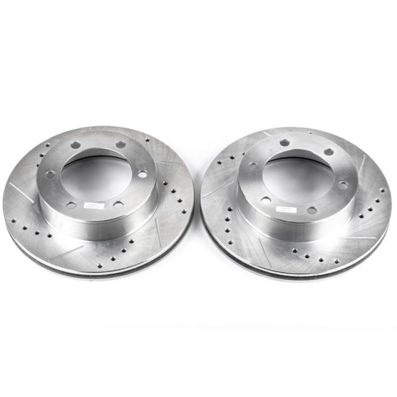 Power Stop 96-02 Toyota 4Runner Front Evolution Drilled & Slotted Rotors - Pair JBR791XPR