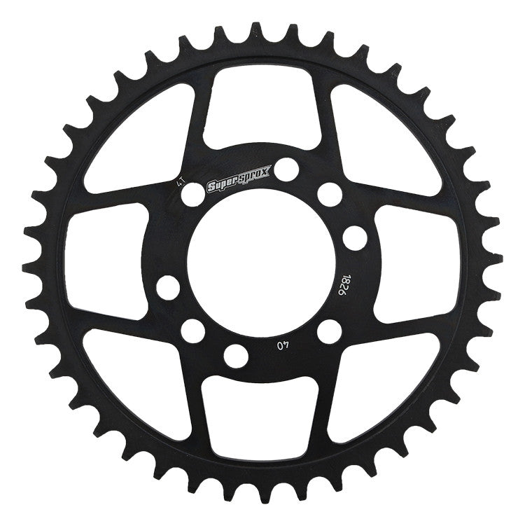 SUPERSPROX Rear Sprocket Steel 40t-520 Blk Kaw/Suz RFE-1826-40-BLK