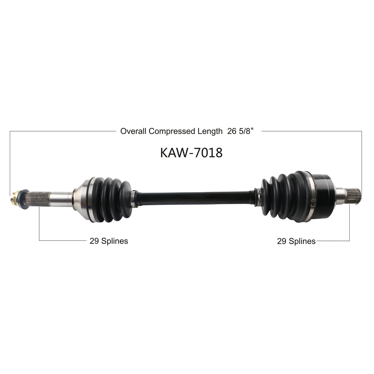 OPEN TRAILOe 2.0 Axle RearKAW-7018