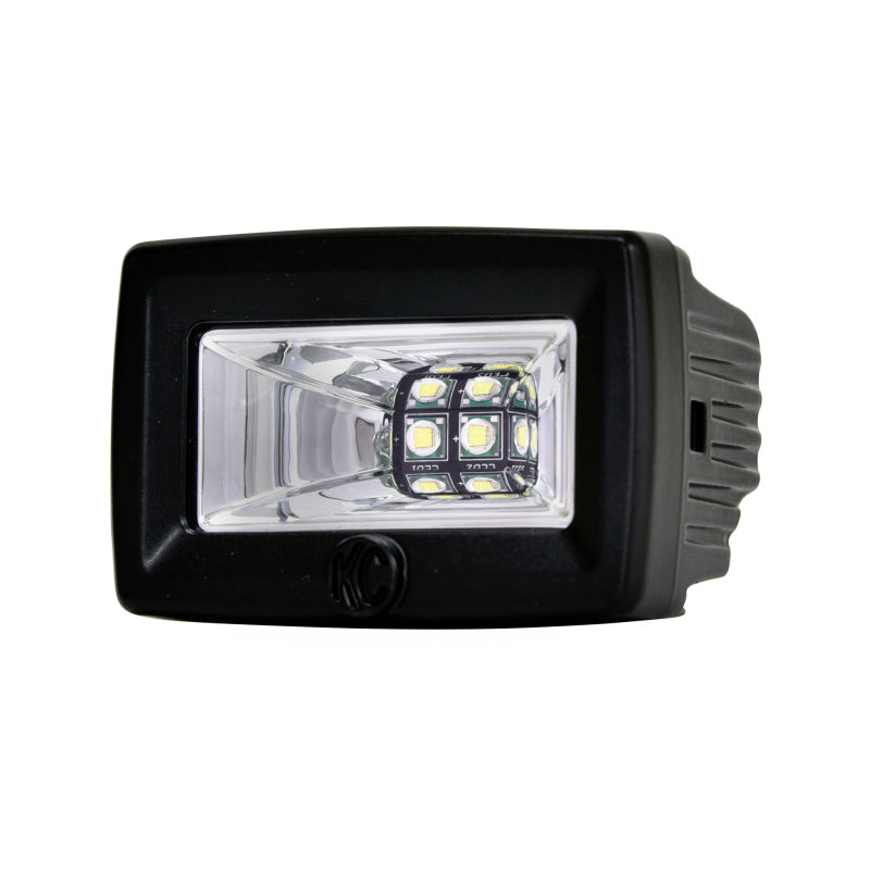 KC HiLiTES C-Series C2 LED 2in. Backup Area Flood Light 20w (Pair Pack System) - Black 519
