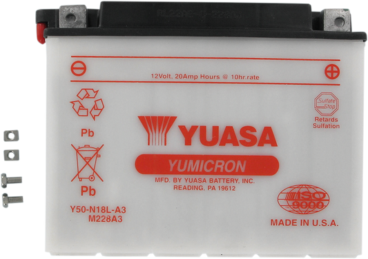 YUASA Battery - Y50-N18L-A3 YUAM228A3