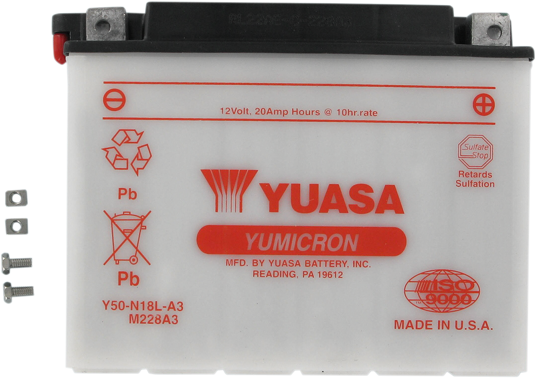 YUASA Battery - Y50-N18L-A3 YUAM228A3