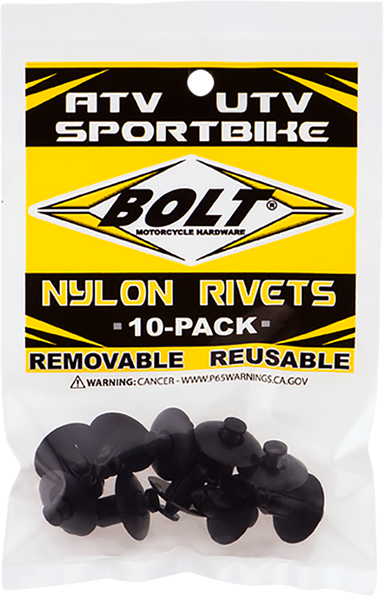 BOLT Push Rivets - M8 - 10 Pack 2005-8SRIV