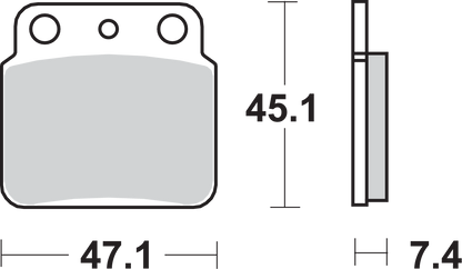 SBS Off-Road Sintered Brake Pads 649SI