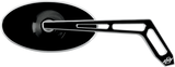 PRO-ONE PERF.MFG. Mirror - Oval - Black - Right 102320B