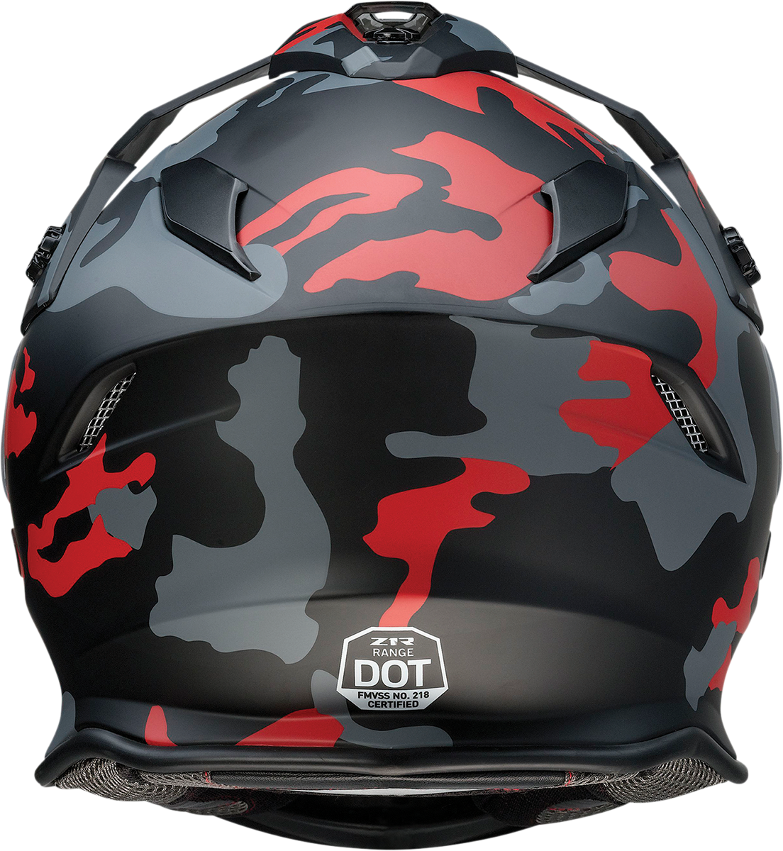 Z1R Range Helmet - Camo - Red - Small 0140-0094