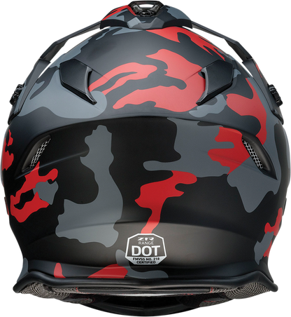 Z1R Range Helmet - Camo - Red - Small 0140-0094