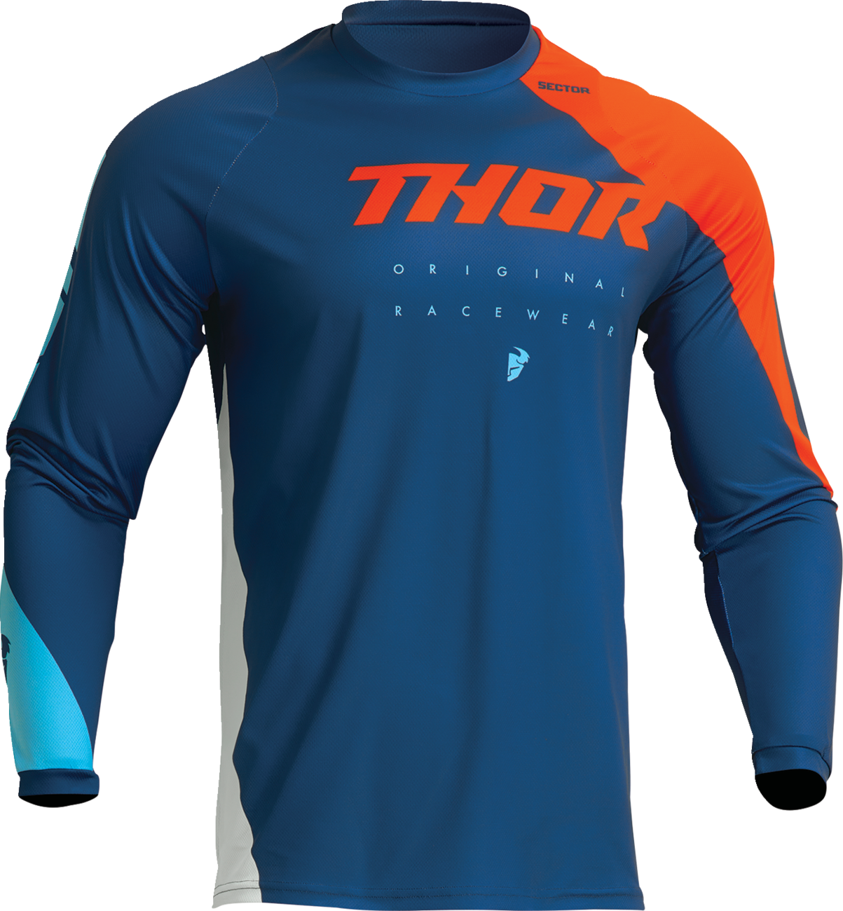 THOR Youth Sector Edge Jersey - Navy/Orange - Large 2912-2243