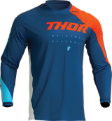 THOR Youth Sector Edge Jersey - Navy/Orange - Large 2912-2243