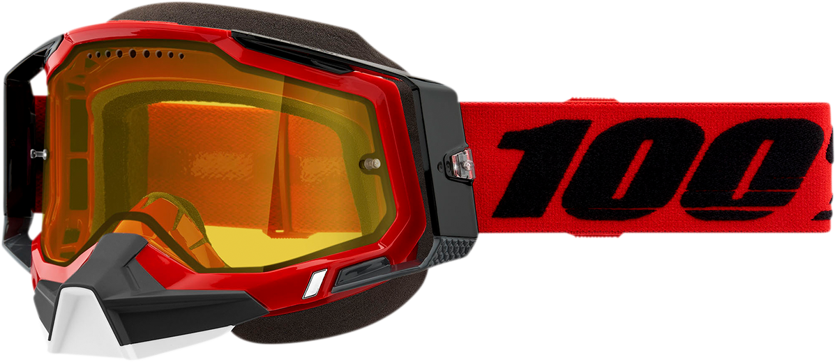 100% Racecraft 2 Snow Goggles - Red - Yellow 50011-00003