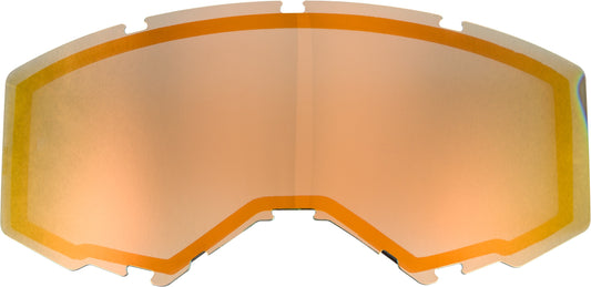 FLY RACING Dual Lens W/O Vents Adult Orange Mirror/Smoke FLB-015