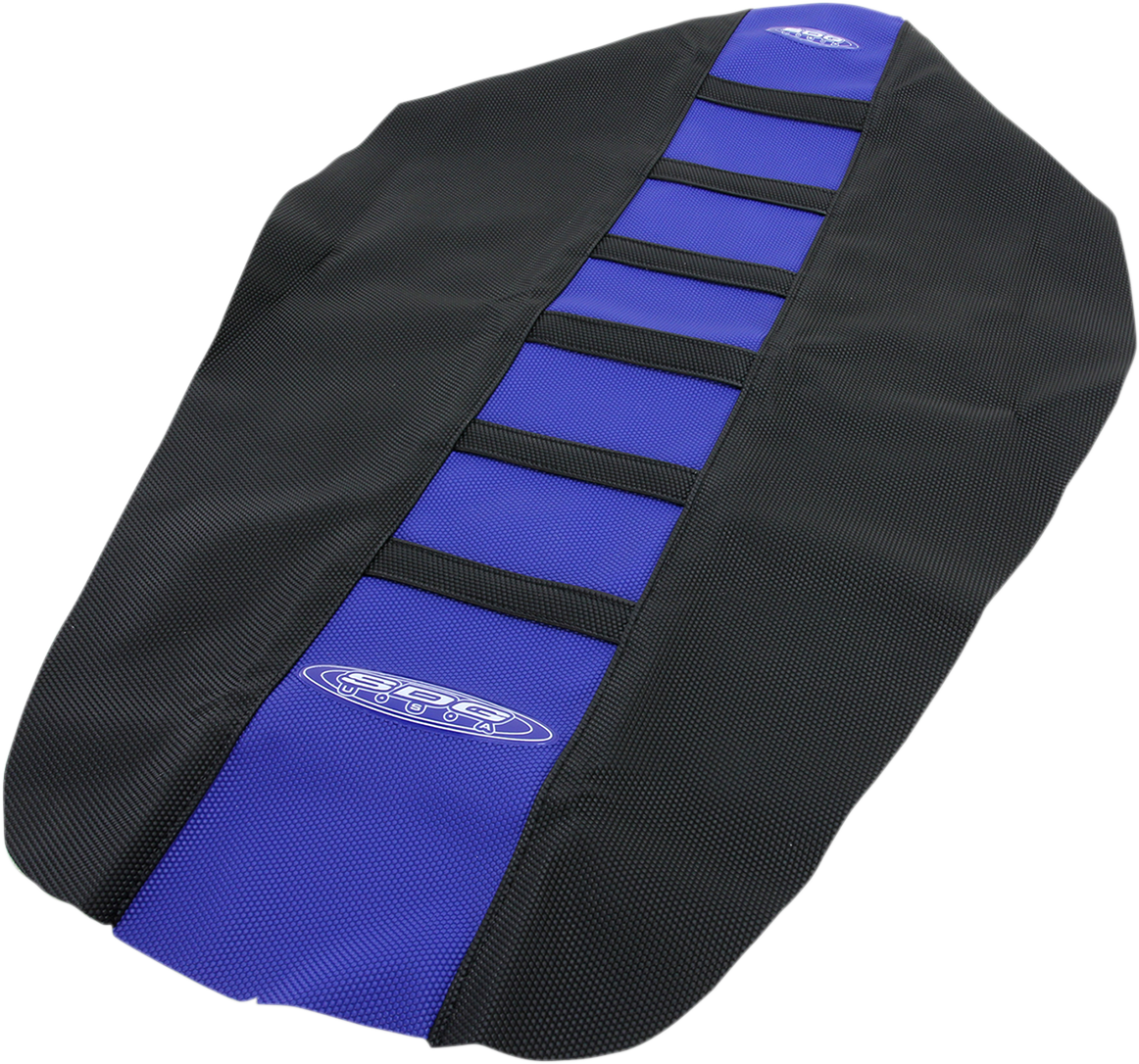 SDG 6-Ribbed Seat Cover - Black Ribs/Blue Top/Black Sides 95926KBK