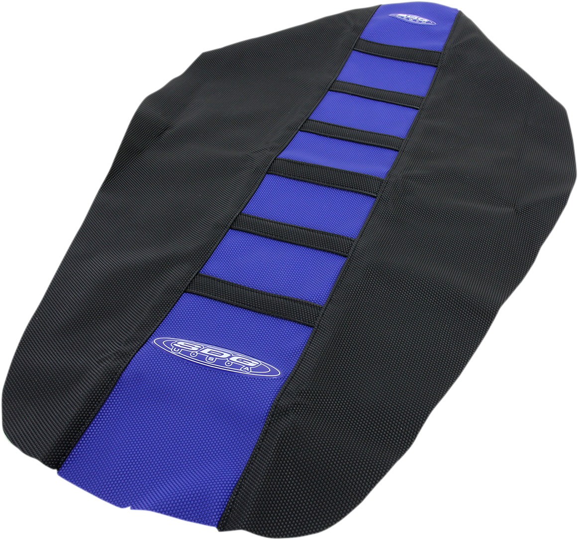 SDG 6-Ribbed Seat Cover - Black Ribs/Blue Top/Black Sides 95938KBK