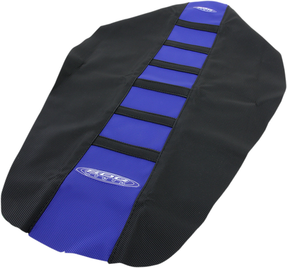 SDG 6-Ribbed Seat Cover - Black Ribs/Blue Top/Black Sides 95938KBK