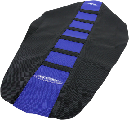 SDG 6-Ribbed Seat Cover - Black Ribs/Blue Top/Black Sides 95916KBK
