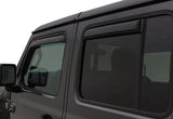 AVS 2018 Jeep Wrangler Unlimited (4-Door) Ventvisor In-Channel Window Deflectors 4pc - Smoke 194811