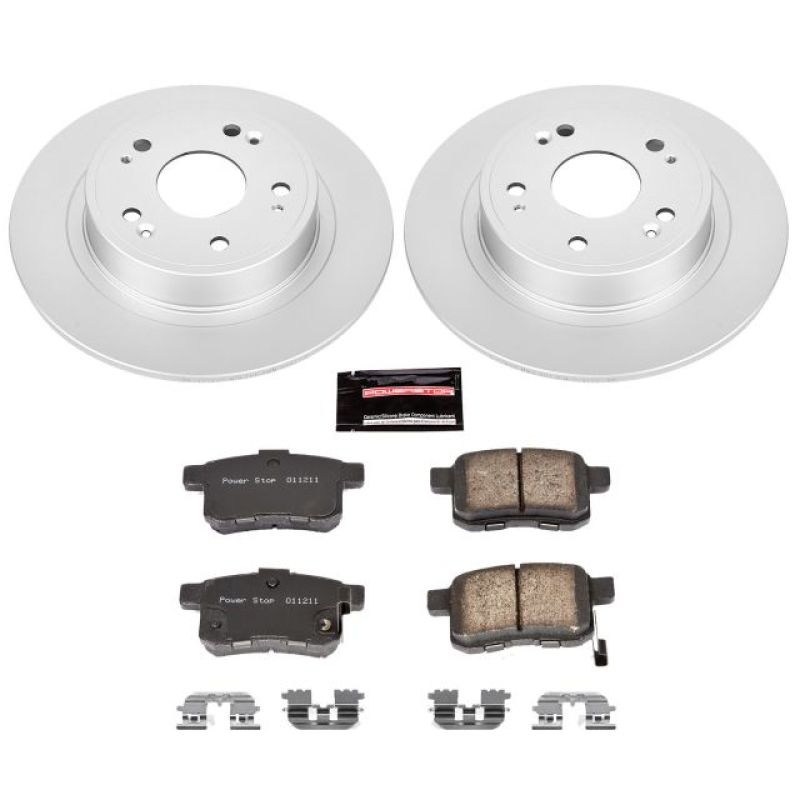 Power Stop 09-10 Acura TSX Rear Z17 Evolution Geomet Coated Brake Kit CRK3127