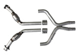 BBK 11-14 Mustang 3.7 V6 High Flow X Pipe With Catalytic Converters - 2-1/2 1814
