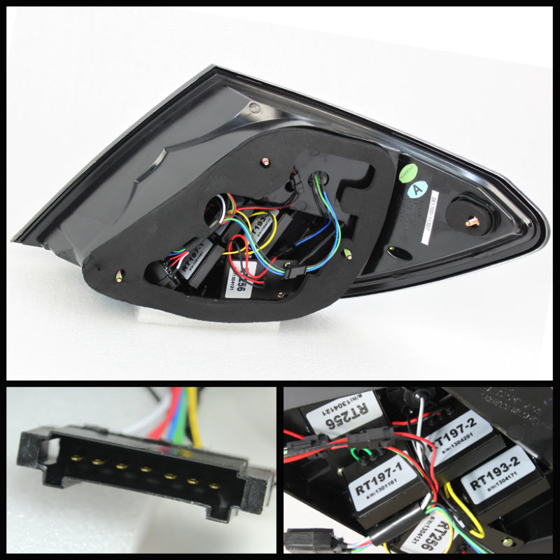 Spyder Mercedes Benz W204 C-Class 08-11 LED Tail Lights Incandescent only - Blk ALT-YD-MBZC08-LED-BK 5072689